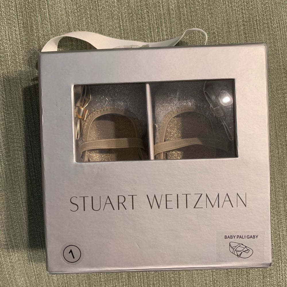 Stuart Weitzman baby girl shoes size 1. - Picture 2 of 4